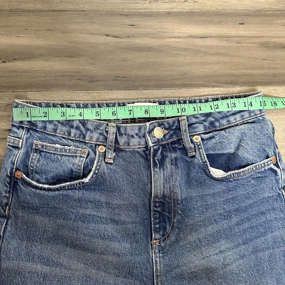 Zara High Waisted Straight Slim Leg Jeans Women's Size 8